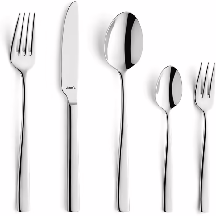 Amefa 1316 Fresh Cutlery Set for 6 People, 30-Piece Cutlery Set, Stainless Steel, Dishwasher-Safe Cutlery, Dinner Cutlery, Table Cutlery Fresh 30-Piece