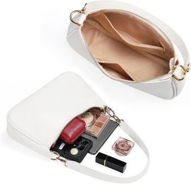 Сумка жіноча WantGor Clutch Tote біла: кросбоді, міні хобо, екошкіра, ретро стиль