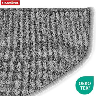 London Pro Stair Treads - 15 Piece Set - Non-Slip Carpet Stair Treads - 25x65 cm (Grey)