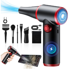 Електричний пилосос для видалення пилу ATENGEUS з регулюванням швидкості, 100500 об/хв, з LED-підсвічуванням, для ноутбуків, ПК, офісних пристроїв, диванів