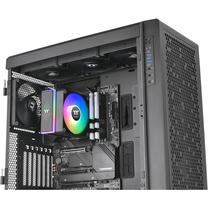 Thermaltake ASTRIA 200 ARGB - Кулер для CPU з RGB підсвічуванням, 120мм, тихий, для Intel LGA1851/1700, AMD AM5/AM4