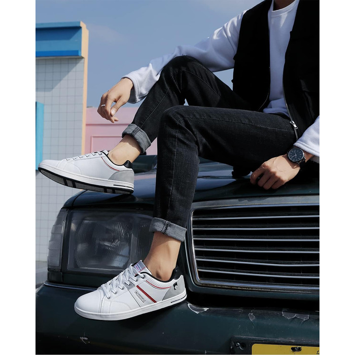 Чоловічі кросівки для активного відпочинку ARRIGO BELLO: легкі, зручні, з натуральної шкіри, розміри 41-46, білі