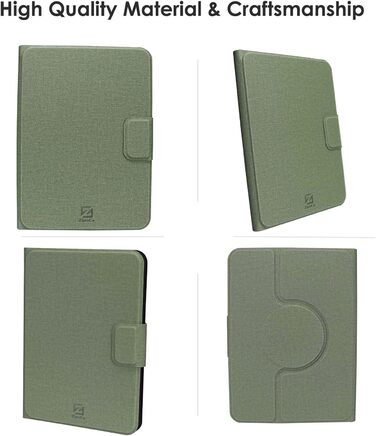 Чохол для Kindle 2024/2022, Kobo Nia/Clara 2E / Clara HD, зелений - ZhaoCo, регульовані кути