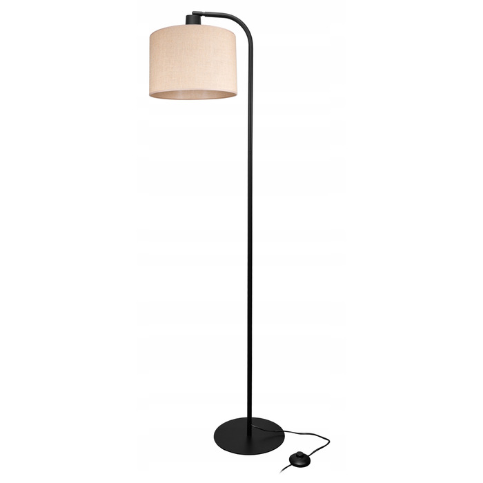 Підлогова лампа Glimex Modern E27 60 Вт, бежевий, коричневий, чорний