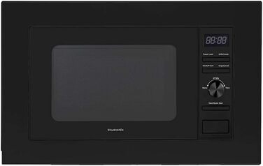 Мікрохвильова піч Wolkenstein WMW800-20GB: 800W, 20л, 6 рівнів потужності, 9 програм, розморожування, LED-дисплей, захист від дітей, чорний