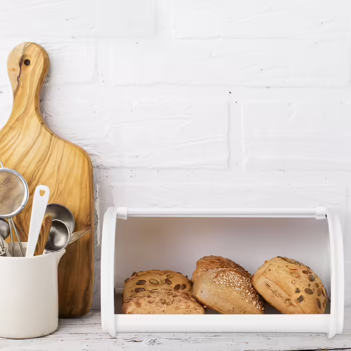 Relaxdays Bread Box white