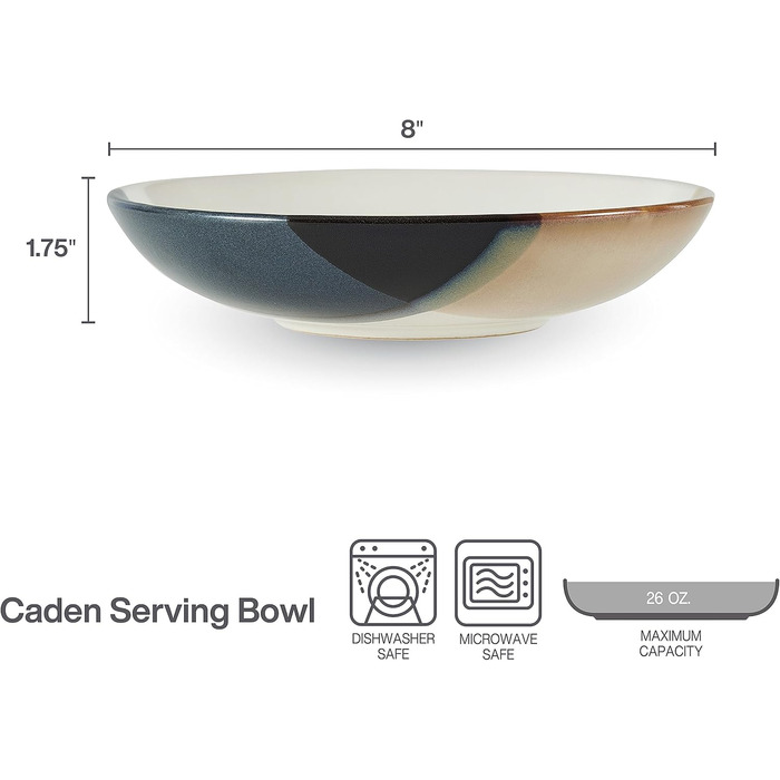 Сервіз Mikasa Caden 16 предметів: тарілки та миски для 4 осіб