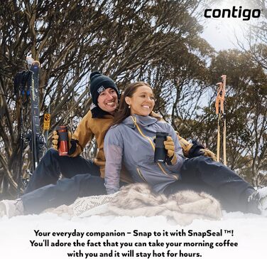 Термокружка Contigo Byron Snapseal з нержавіючої сталі, 470 мл, для кави з собою, виготовлена з BPA-free матеріалами