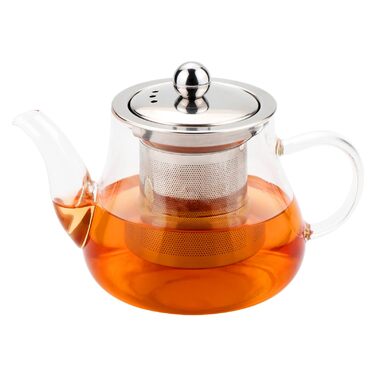 Чайник скляний Honneeo 450 мл з знімним фільтром, для листового чаю, трав'яних зборів та фруктів
