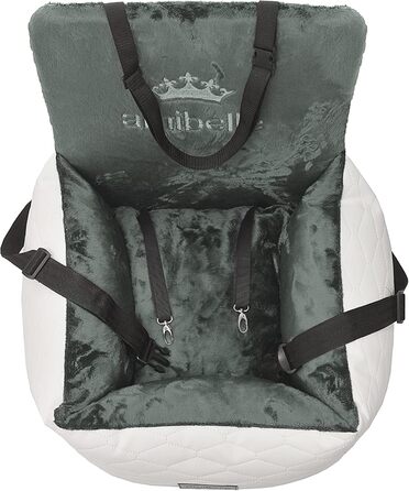 Автокрісло для собак Bella Weiß: зручне та миюче автокрісло для собак та котів, 55x55 см, штучна шкіра, плюш