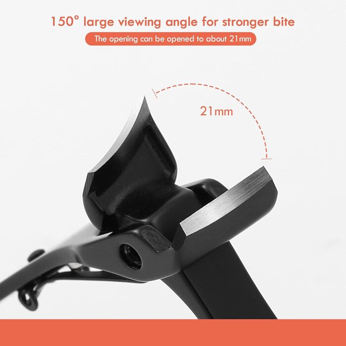 Набір кусачок для нігтів BEZOX (3 шт.) з нержавіючої сталі. Кусачки для товстих нігтів, манікюр, педикюр. Пряма, вигнута, скошена клинки. Підходить для нігтів рук та ніг. Чорний колір.