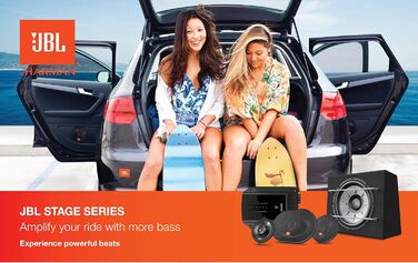 JBL Stage1 61F 2-смугові автомобільні динаміки Harman Kardon, 200 Вт, 40 Вт RMS, комплект 2 шт., 16,5 см (6,5''), чорні
