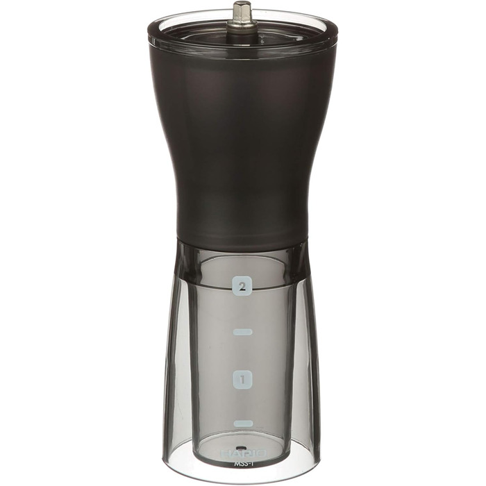 Кавомолка Hario Mini Slim Plus чорна, ручна, компактна