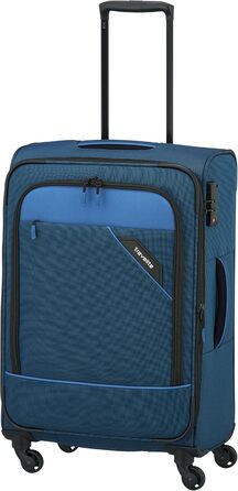 Валіза ручної поклажі Paklite Derby 55 см, 41 л, 4 колеса, з TSA замком та функцією розширення, блакитна