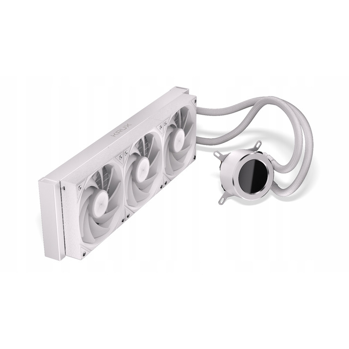 Рідинне охолодження AIO KRUX HydroGlance 360 ARGB LCD White, LCD-дисплей