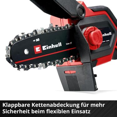 Акумуляторна ланцюгова пилка Einhell GE-PS 18/15 Li BL-Solo Power X-Change (18V, Brushless, 12.5 см, без акумулятора, без чохла)