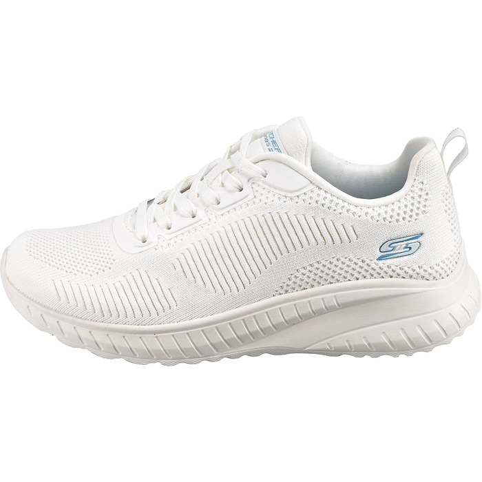 Жіночі кросівки Skechers Bobs Squad Chaos Face Off, білі, розмір 38.5 EU, Engineered Knit