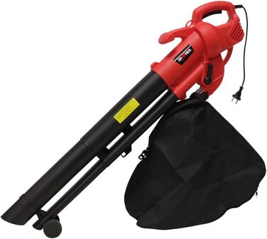 Grafner 3-in-1 Electric Leaf Blower 3500 Watt, Shoulder Strap and Wheels, 35 Liter Collection Bag, Leaf Reduction of up to 90%, 270 km/h, Suction, Blowing, and Shredding, Electric Leaf Blower, Leaf Vacuum, Shredder, Blower