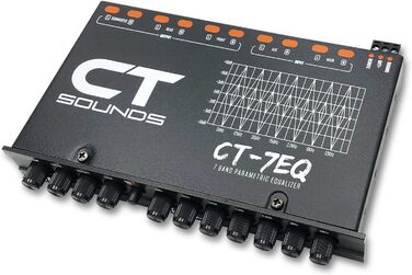 Автомобільний параметричний еквалайзер CT Sounds CT-7EQ, 7-смуговий, 1/2 DIN