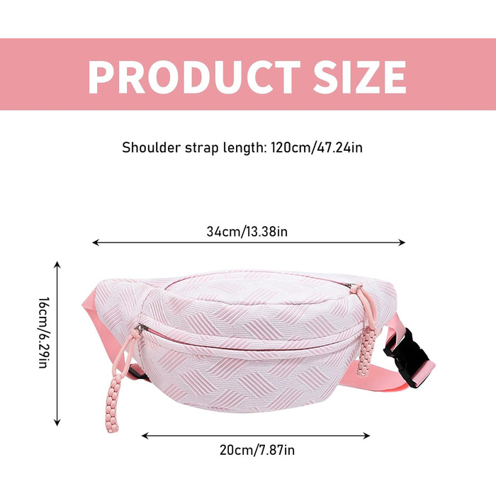 Жіноча поясна сумка-кросбоді з корду, зеленого кольору. Регульований плечовий ремінь, модна та зручна для повсякденного носіння та спорту.