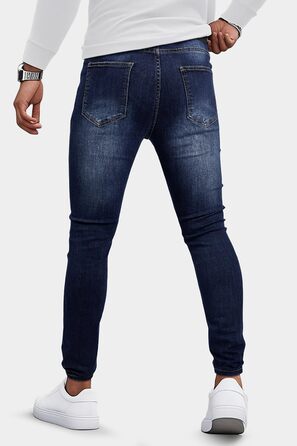 Чоловічі джинси GINGTTO Slim Fit Stretch Skinny блакитні, 40W/30L