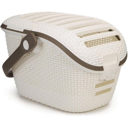 Транспортний бокс для тварин Curver Pet Transportbox L, білий/кремовий, 51x38x33 см