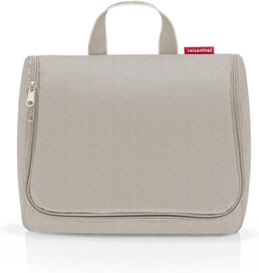 Сумка-органайзер для ванної Reisenthel Toiletbag XL Herringbone Sand з гачком, водовідштовхувальне покриття