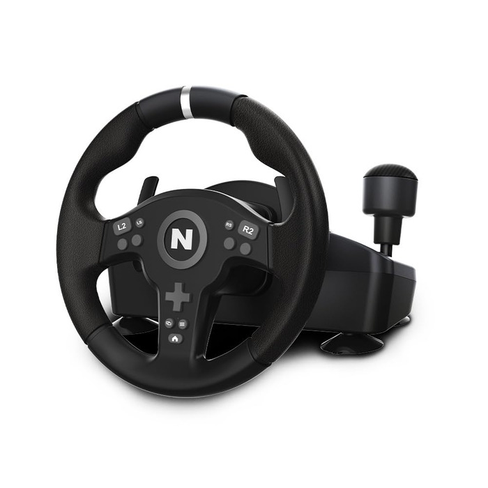 NITHO Drive Pro V200 - Руль для гонок з педалями та перемикачем передач, для PC, PS4, Xbox, 270° з вібрацією, сумісний з симуляторами