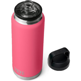 YETI Rambler 36 oz Chug Cap Bottle - Vacuum Insulated Stainless Steel - Tropical Pink