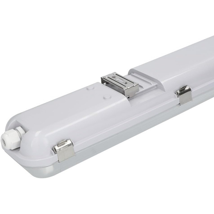 HOFTRONIC LED Damp-Proof Light 150cm 6000K Cold White 60W 10500lm 175lm/W Flicker-Free Linkable T8 Workshop Lamp IP65 Waterproof Basin Light Double for Garage Basement Office