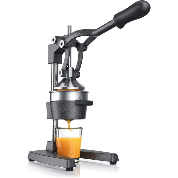 Arendo Manual Citrus Juicer - Stainless Steel Lever Press for Oranges, Grapefruits & Citrus Fruits - Heavy Duty