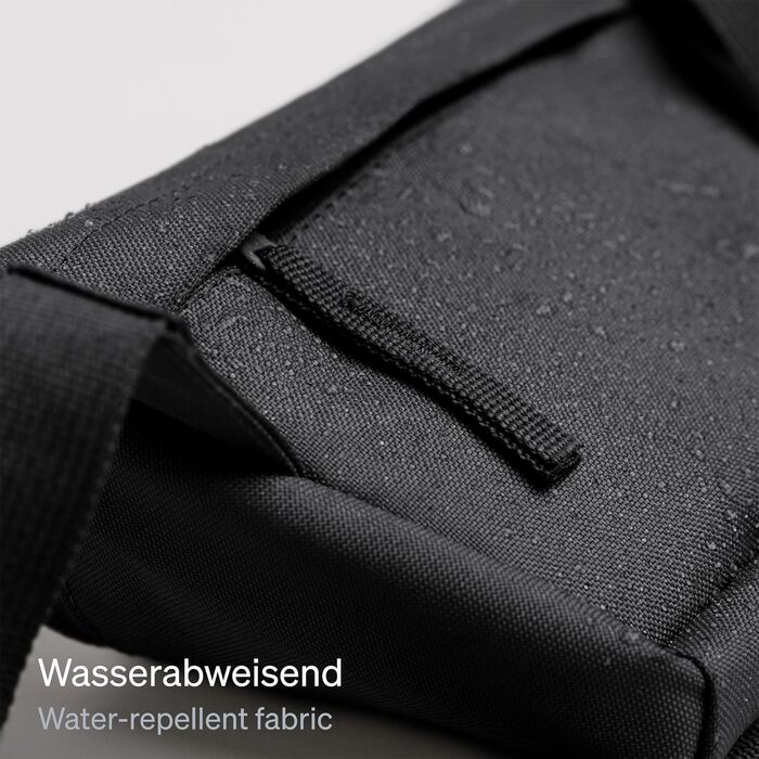 GOT BAG поясна сумка Hip Bag 2.0 з переробленого пластику Ocean Impact | Водовідштовхуюча поясна сумка | Стильна сумка через плече з регульованим ремінцем (Чорний)