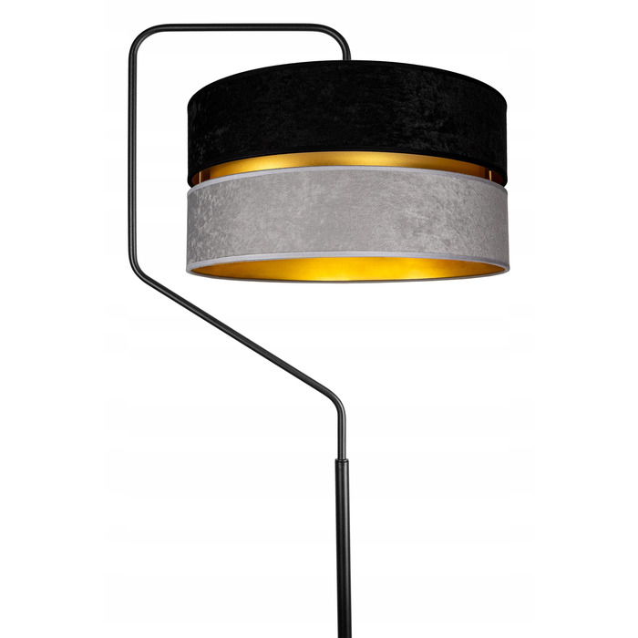 Підлогова лампа Glimex MODERN E27 60 Вт, чорний, сірий, жовтий
