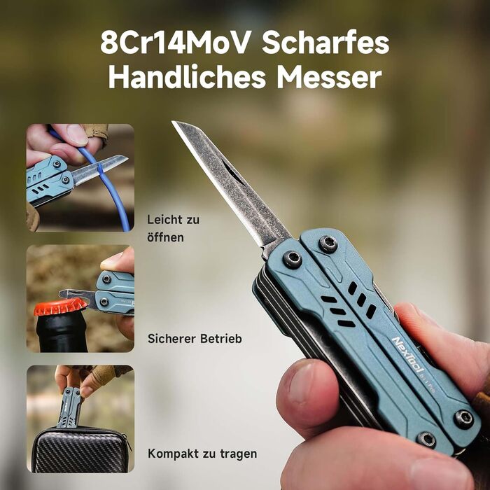 Мультитул NexTool Mini Sailor S11 Pro (12-в-1), сталь, для кемпінгу, туризму, DIY, EDC, подарунок для чоловіків