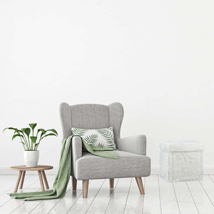 Relaxdays Seat Cube з хутром