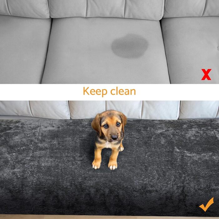 Водонепроникний коврик для собак 100x120 см - м'який, флісовий, для собак середніх порід до 16 кг, чорно-білий, підходить для вулиці та дивану