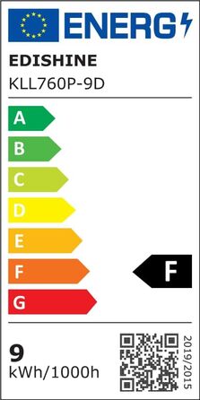 LED торшер Edishine для вітальні та спальні, 165 см, з пультом, диммування, 3 колірні температури (3000K-6000K), золото, E27