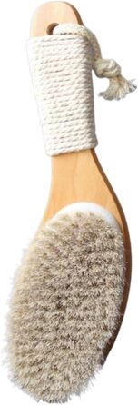 Body brushes for women, back scrubbers for the shower, for men, bath and body brushes made of horsehair, shower brush 9.8 inches