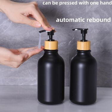 Набір аксесуарів для ванної кімнати, 9 шт., бамбук, матовий чорний (відро, дозатор мила, тримач зубних щіток, щітка для унітазу, контейнер для ватних паличок, мильниця)