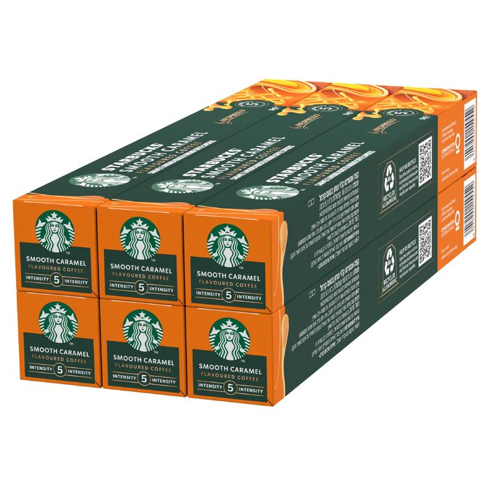 Кавові капсули Starbucks для Nespresso, світле обсмаження, карамельний аромат, 60 капсул (6х10)