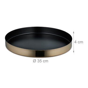 Relaxdays Stainless Steel Serving Tray