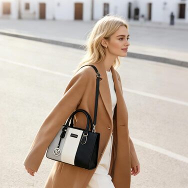 Сумка жіноча Miss Lulu середнього розміру, PU шкіра, сіра. Зі знімним ремінцем, для офісу, школи, подорожей та покупок