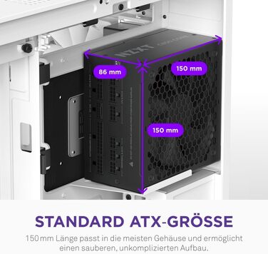 Блок живлення NZXT C850 Gold Core 850W ATX 3.1, 80+ Gold, чорний