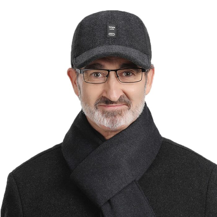 Кепка CLAPE з навушниками для чоловіків, повна кепка, спортивна шапка в стилі Old School, Dad Hat, тепла навушкова шапка для зими/осені/весни, універсальний розмір