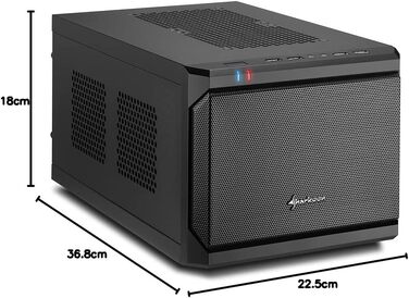 Sharkoon QB One: Компактний корпус ПК Mini-ITX, чорний, 2x USB 3.0/2.0