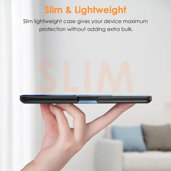 Чохол Fintie для Kindle 6 (11 покоління) 2024/2022 з авто-вимиканням, захисний чохол для Kindle Basic 2024, Ozean Marmor