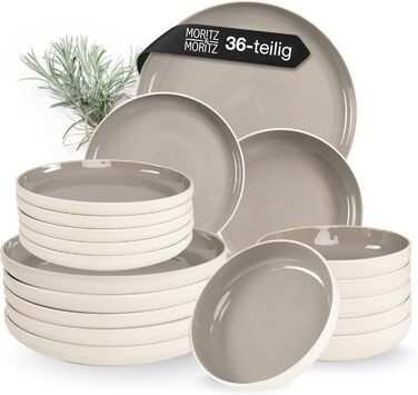 Набір кавових чашок Moritz & Moritz CAVO, 6 шт. (500 мл), кераміка, стильний дизайн з ручкою, для кави, чаю, капучино