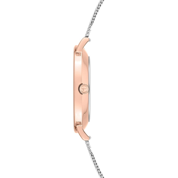 Годинник Tamaris для жінок з металевим браслетом сітка та серцем (двоколірний рожеве золото/серце)