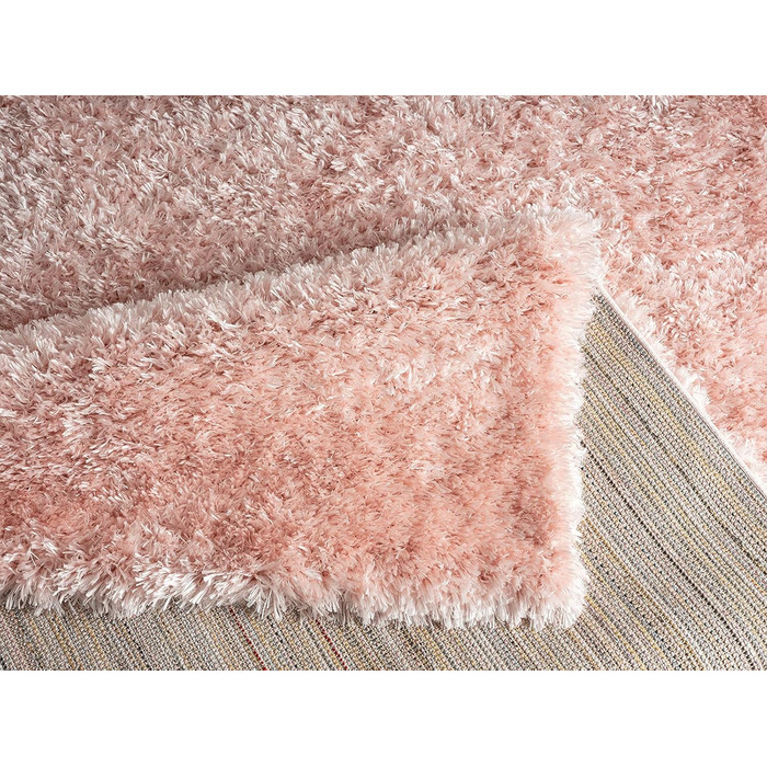 Килимок Mia's Teppiche Fiona для вітальні та спальні, 120x160 см, високий ворс (Рожевий)