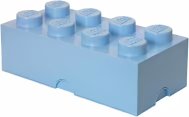 Контейнер для зберігання Lego Brick 8 великий, світло-блакитний